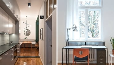 83-metrowe mieszkanie, znajduje się w kamienicy w centrum Poznania. Zaprojektowane zostało na wynajem. mieszkanie, nowoczesne mieszkanie