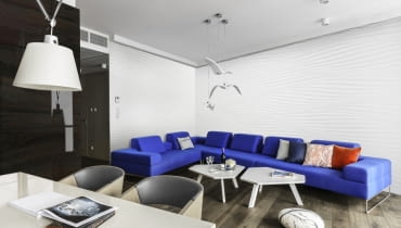 Otwarta strefa dzienna Mieszkanie na 12. piętrze z widokiem na morze