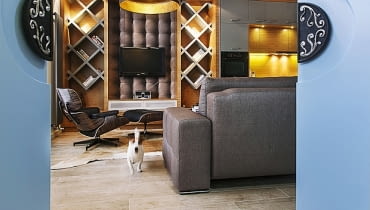 Mieszkanie w Sopocie - 45 m2; proj. Ewelina Niska mieszkanie, małe mieszkanie, kolorowe mieszkanie, eleganckie mieszkanie, inspirujące mieszkanie