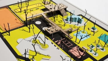 Makieta Skweru na Bemowie - Zespół Skweru Sportów Miejskich, wykonanie makiety MOKO Architects, 2012