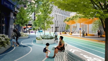 Downtown Brooklyn. Proj. BIG i WXY Downtown Brooklyn. Proj. BIG i WXY
