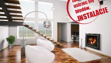 Kominek z płaszczem wodnym może ogrzać dom i przygotować ciepłą wodę do mycia kominek, parkiet, schody