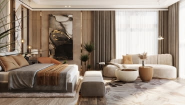 Jak wykończyć salon z sypialnią? Pomysły na spójną aranżację Jak wykończyć salon z sypialnią? Pomysły na spójną aranżację