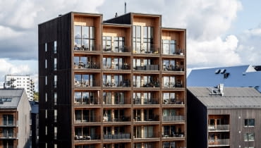 Kajstaden Tall Timber Building - drewniany budynek mieszkalny Västerås (Szwecja). Proj. CF Møller Architects Kajstaden Tall Timber Building - drewniany budynek mieszkalny Västerås (Szwecja). Proj. CF Møller Architects
