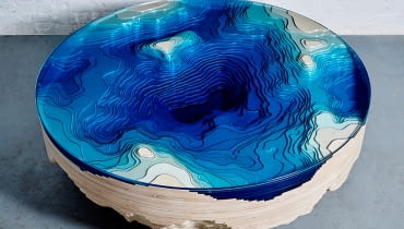 Stoły inspirowane głębią oceanu Stoły inspirowane głębią oceanu