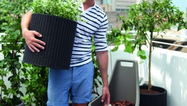 Balkon jesienią Balkon jesienią