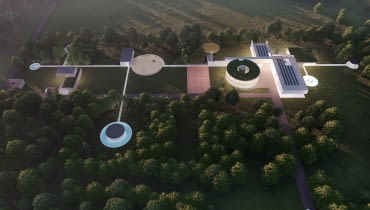 SpaceStation - willa jak kosmiczna stacja badawcza. Proj. Przemek Olczyk Mobius Architekci SpaceStation - willa jak kosmiczna stacja badawcza. Proj. Przemek Olczyk Mobius Architekci