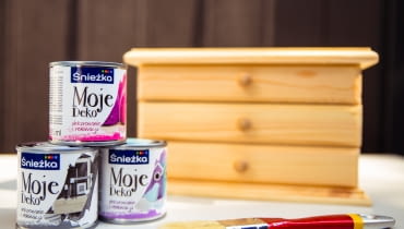 Śnieżka Moje Deko Śnieżka wypuściła kolekcję farb Moje Deko do projektów DIY