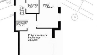 Przemyślany podział 50-metrowego mieszkania Przemyślany podział 50-metrowego mieszkania