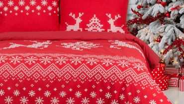 Sypialnia w świątecznej odsłonie Sypialnia w świątecznej odsłonie