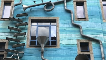 Drezno - Kunsthofpassage. Hof der Elemente. Kunsthofpassage, Drezno