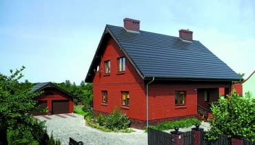 Przykład domu o prostej, zwartej, bryle Przykład domu o prostej, zwartej, bryle