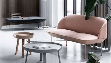 Around Coffee Table Small Stained Dark Brown - Muuto