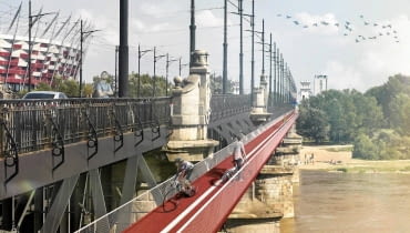 Kładka rowerowa mostu Poniatowskiego ZDJĘCIE DO WKŁADKI: DLOWA Strony Lokalne Warszawa