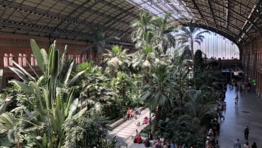 Dworzec kolejowy Atocha w Madrycie. Dworzec kolejowy Atocha w Madrycie.