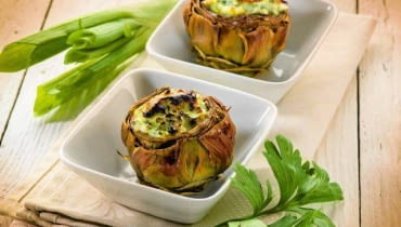 karczoch z pieczarkami karczoch