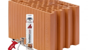 Pustaki ceramiczne Porotherm 25 3x1/3 Dryfix dom energooszczędny pustaki ceramiczne ściany zewnętrzne materiały budowlane