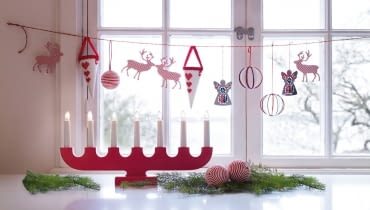 Świąteczna dekoracja okienna