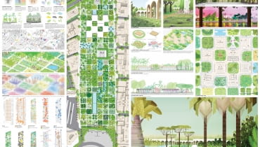 Koncepcja rewitalizacji parku Al-Umma w Bagdadzie. Proj. Marcin Kitala