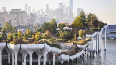 Little Island - park na rzece Hudson. Proj. Heatherwick Studio