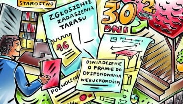 Przepisy prawa nie precyzują jednoznacznie tego, czy zadaszenie tarasu jest objęte pozwoleniem na budowę. Można przyjąć - na podstawie orzeczeń sądowych - iż prace te wymagają jedynie zgłoszenia