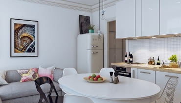 mieszkanie w skandynawskim stylu, małe mieszkanie, jak urządzić małe mieszkanie, 5