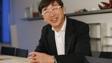 Toyo Ito, laureat Nagrody Pritzkera 2013 Toyo Ito, the Japanese architect awarded the 2013 Pritzker Architecture Prize, smiles during an interview with The Associated Press at one of his offices in Tokyo Monday, March 18, 2013. When he said why he especially likes Sendai Mediatheque, the public library that ranks among his most famous works, Ito, the sixth Japanese to win the honor likened to a Nobel Prize for architecture, said he likes to see people napping and relaxing inside the transparent structure. (AP Photo/Koji Sasahara)