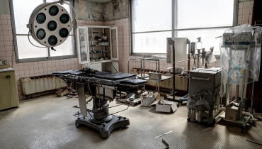 Opuszczony szpital na wyspie Hokkaido w Japonii