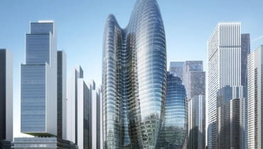 Wieżowce w Shenzhen. Proj. Zaha Hadid Architects Wieżowce w Shenzhen. Proj. Zaha Hadid Architects