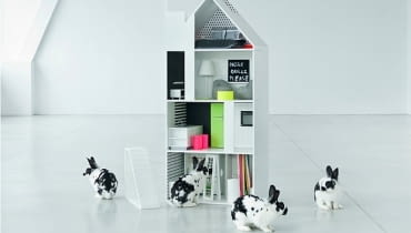 Domek Boomini - WHITE Boomini, domek dla lalek, nowoczesny domek dla lalek, polski projekt, polska firma