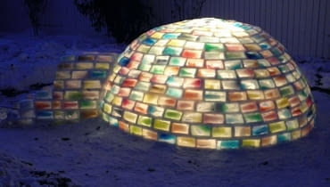 jak zbudować igloo, igloo, kolorowe igloo, tęczowe igloo