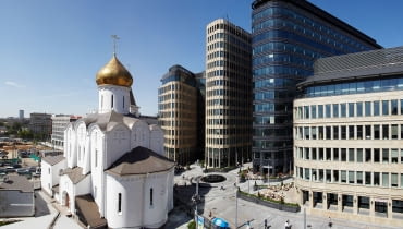 White Square Office Center - kompleks biurowców na Placu Białym w Moskwie. Proj. APA Wojciechowski White Square Office Center - kompleks biurowców na Placu Białym w Moskwie. Proj. APA Wojciechowski