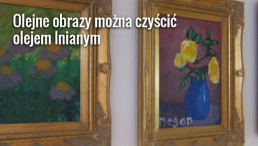 Ramę i sam obraz powinno się czyścić osobno. Metodę oczyszczania płótna najlepiej przetestować na tej części, która jest schowana pod ramą Ramę i sam obraz powinno się czyścić osobno. Metodę oczyszczania płótna najlepiej przetestować na tej części, która jest schowana pod ramą