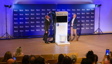 Technologia zamknięta w jednej bryle – rewolucyjna toaleta Roca Avant zaprezentowana w Centrum Nauki Kopernik Technologia zamknięta w jednej bryle – rewolucyjna toaleta Roca Avant zaprezentowana w Centrum Nauki Kopernik