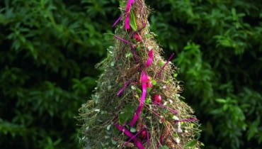 Nietypowa miniaturowa choinka