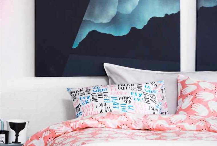H&M Home: komplet pościeli bawełnianej (140x200 cm). Przeceniona z 99,90 zł na 58,90 zł. H&M Home, zakupy, dodatki, akcesoria