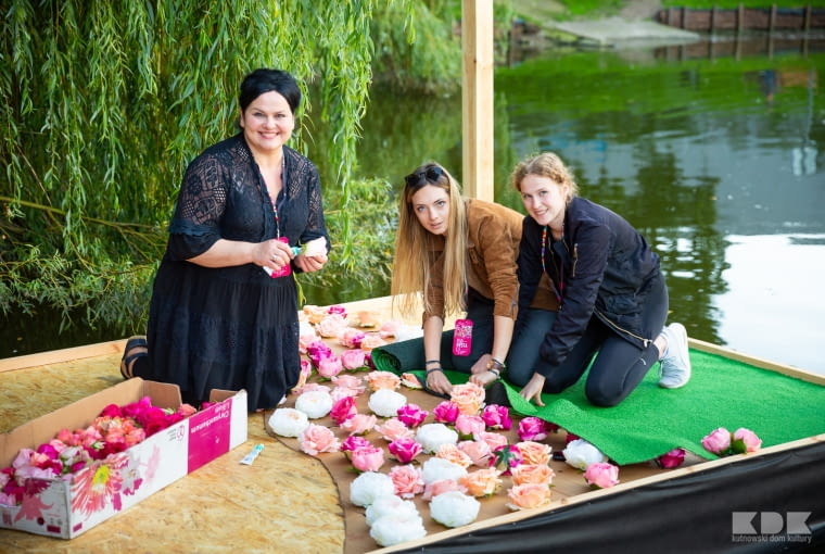Floryści podczas pracy Floryści podczas pracy