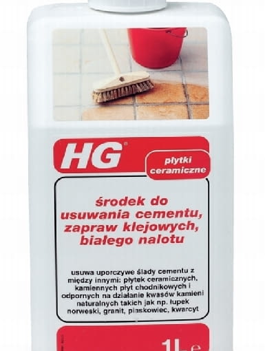 HG Środek do usuwania cementu, zapraw klejowych, białego nalotu, producent: HG Polska HG Środek do usuwania cementu, zapraw klejowych, białego nalotu, producent: HG Polska