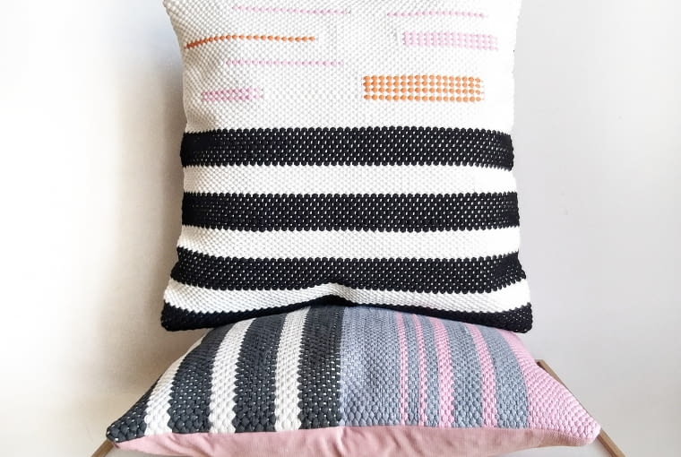 Ręcznie tkana poduszka Bimbi Deco