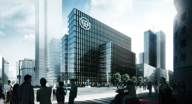 Ten budynek powstanie u zbiegu Grzybowskiej i Żelaznej na miejscu biurowca Aurum