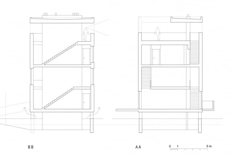 Dom Ambona - przekroje. Proj. Interurban Dom Ambona - przekroje. Proj. Interurban