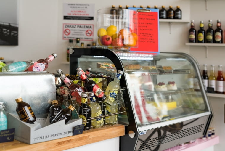 Kawiarnia Forum Designu w Krakowie.