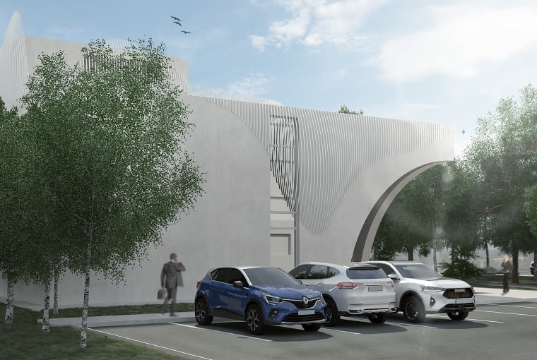 Budynek Miejsko-Gminnej Biblioteki Publicznej w Bełżycach. Proj. GK-Atelier