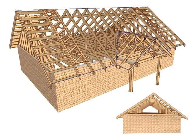 Dom z poddaszem nieużytkowym