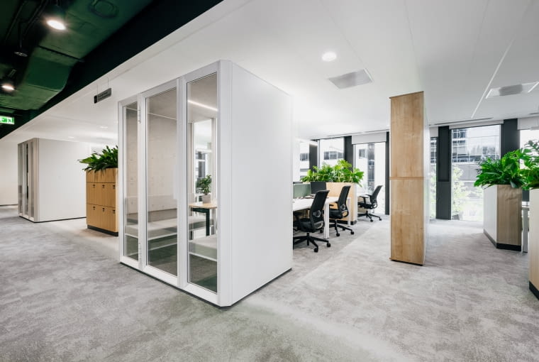 Biuro Lux Med w Warszawie. Proj. Workspace