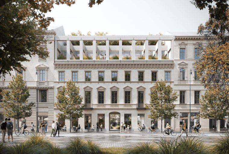 Odbudowa kamienic przy ul. Królewskiej. Proj. WXCA Odbudowa kamienic przy ul. Królewskiej. Proj. WXCA