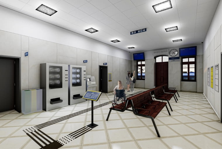 Tak będą wyglądać wnętrza dworca kolejowego w Suwałkach