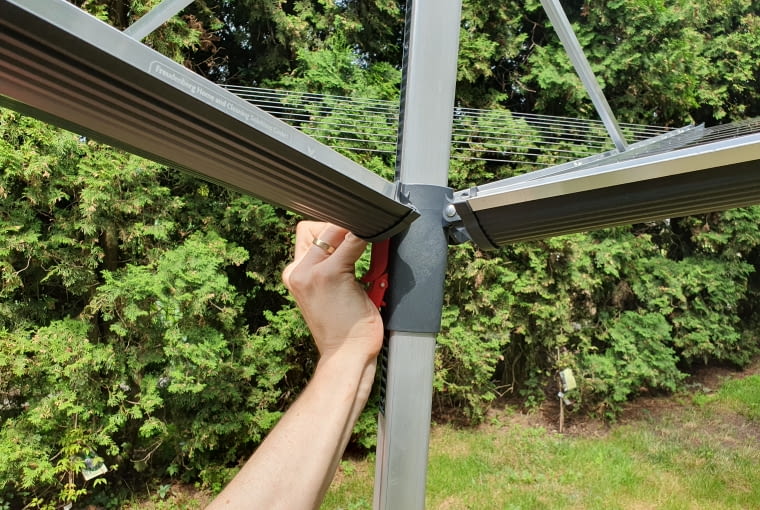 Naciągniecie ramion suszarki