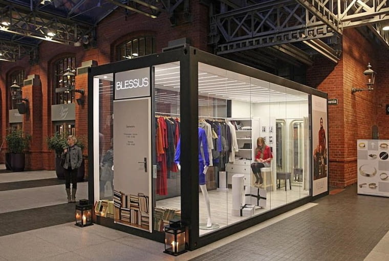 Sklep w pudełku - Butik Blessus w Starym Browarze w Poznaniu Sklep w pudełku - Butik Blessus w Starym Browarze w Poznaniu