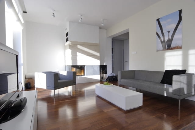Wnętrza apartamentu - salon Wnętrza apartamentu - salon